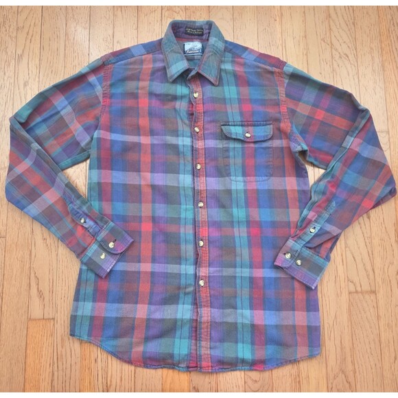 VTG Fieldmaster Flannel Shirt Single Needle Tailoring X Tall M (15-15.5) - Picture 2 of 5